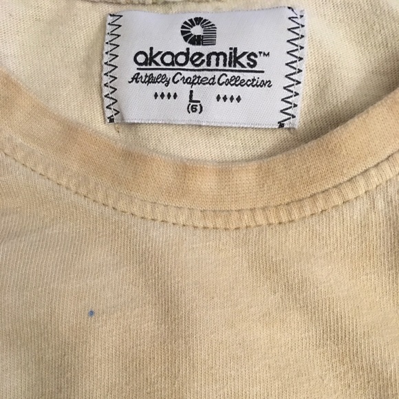 Akademiks Boys Shirt Tan with Logo & Wings Size 6 - Picture 4 of 5